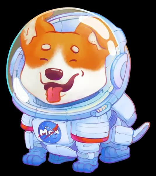 MonPet dog character astronaut